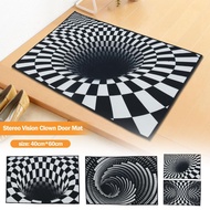 3D Carpet Visual Illusion Carpet Floor Mats Swirl Floor Rug 40x60cm Non-slip Door Mats Home Decor