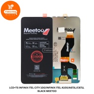 LCD TOUCHSCREEN INFINIX ITEL CITY 100 / INFINIX ITEL A100 / A673L / C671L BLACK MEETOO