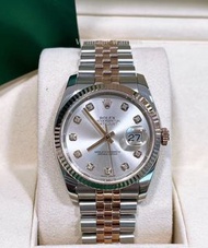 👑[現貨]🔥🔥Rolex Datejust 勞力士日誌系列 116231 银面鑽 表徑36mm 自動機械 淨表 rolex/rolex submariner/rolex daytona/rolex g