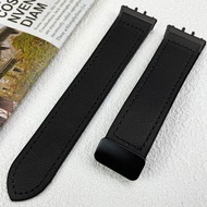 Galaxy Fit 3 Crazy Horse Genuine Leather Silicone Strap for Samsung Galaxy Fit 3 Magnetic Folding Bu