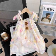 LBY girls dresses baby dress dress for baby girls Batang babae suspender palda bagong estilo pambata