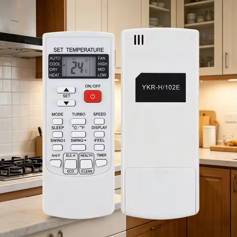 Practical AUX Air Con Spare Remote, Replacement Controller YKR-H/102E Compatible with YKR-H/101E YKR