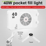 AUGUSTINEXH RGB LED Camera Light, 40W 2800-9000K Mini LED Video Lamp, Lightweight FX 8 Modes Adjusta