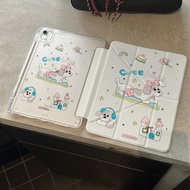 Puppy Apple iPad 11 Tablet PC Protective Case Air 7/6 Protective Case Pro 2024 with Pen Slot Air 5/4