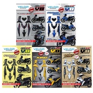 VELOZI BODY COVER SET EXCITER MX KING JUPITER 135LC V8 FI LCFI LC135 FI V8