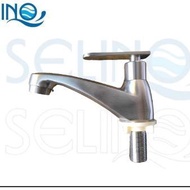 [READY STOCK] T3037 TWINS SUS304 BASIN TAP (白钢面盆龙头)