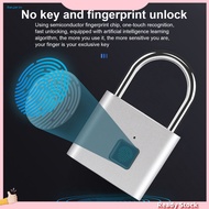 HOT Fingerprint Padlock USB Rechargeable Quick Response Zinc Alloy Keyless Biometric Portable Smart Touch Lock for Door Locker Suitcase Gym
