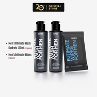 Bond Men's Intimate Wash Dark Wiz 130 ml. (สูตรเย็น) 2 ขวด + Bond Men's Wipes 1 ห่อ