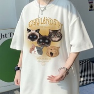 @@ TT Flagship Store Korean Style Wear College T Street Clothes Boys Printed Letters T-Shirt Version