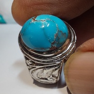 EGYPTIAN TURQUOISE biru EST DIM GRADUATEDTOSCA 13x11x8 Ring 8