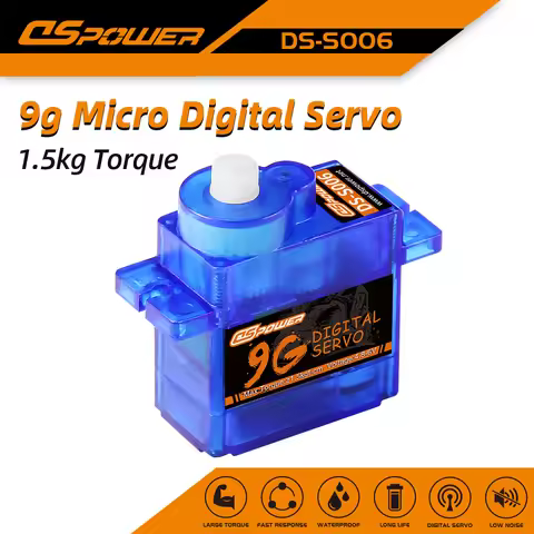 DSpower 9g Mini Micro Servo coreless Motor for 450 Helicoper SCX24 RC Car WLtoys k969 k989 k999 Mini