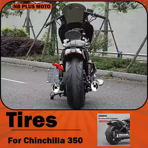 【Premium】For Chinchilla 350 modified with 200mm wider vacuum tube tires, 17-inch rims, brake disc ac