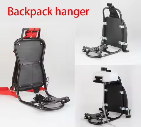 Universal Knapsack Lawn Mower Brush Cutter Grass Trimmer Metal Seat,Shock-Absorbing Frame Backpack 4