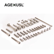 AGEKUSL Bike Bolts Titanium Screws Nuts For Aceoffix C5 T1 Folding Bicycle