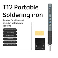 AC 100-240V 65W T12 intelligent soldering iron with internal heating constant temperature bracket so