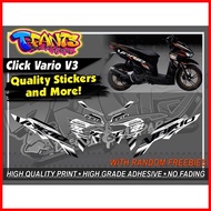 ♒ ❐ ㍿ Click V3 Big Vario Sticker Decals