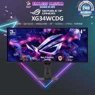 ASUS Gaming Monitor XG34WCDG - UWQHD - QD-OLED - 3440X1440 - 34" - 0.03MS - 175HZ - HDR400