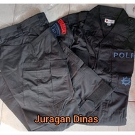 Baju PDL Hitam Brimob Tactical Original Asli Jatah POLRI pembagian