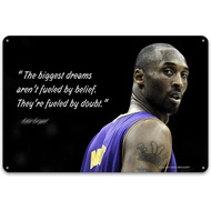 Kobe Wall Decor The Biggest Dreams Are Fueled By Doubt Motivational Poster For Home Office Gym Overc