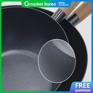 Induction Frying Pan Cast Iron Wok 24cm Cast Iron Wok Pan