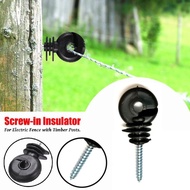 *KEDAI BARU* 1 piece Ring hook insulator electric fence pagar elektrik post tiang polywire poly wire screw screw-in