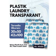 PP grande plastic bag transparentBENING, laundry plastic size 30x50 42x100