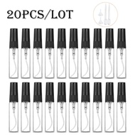 20pcs/Pack 2ml 3ml 5ml 10ml Mist Spray Bottle Clear Mini Perfume Glass Bottle Empty Cosmetics Bottle