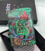 🍀全新正貨🍀zippo 彩繪招財貔貅 防風煤油打火機