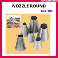 1 Pc Round Nozzle 801 802 803 804 805 806 807 808 809 for Cream Decoration Cake Tips Stainless steel