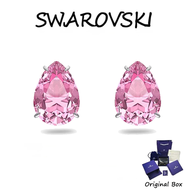 ♈Swarovski♈ M170529 925 sterling silver earrings decorated with pink teardrop crystals from GEMA (แจ