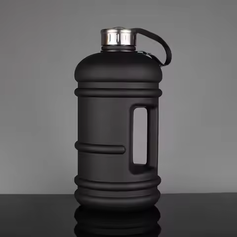1× 2.2L Large Capacity Water Bottle Training Sports Workout Drink Bottle Shaker Bottle With Handle O