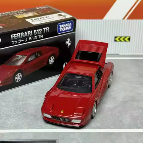 Takara Tomy Tomica Premium 08 Ferrari 512 TR Diecast Alloy Car Model 1:64 Classic Supercar Replica D