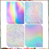 24 Sheets Holographic Cardstock Thick Cardstock for Crafts Card Making,  Decoration candlered