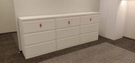 OA辦公家具-P型抽屜三層式鐵櫃白色(新竹以北免運費)
