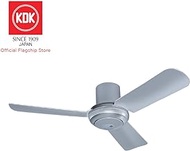 KDK M11SU Remote Ceiling Fan with Remote Control, 110cm, Silver