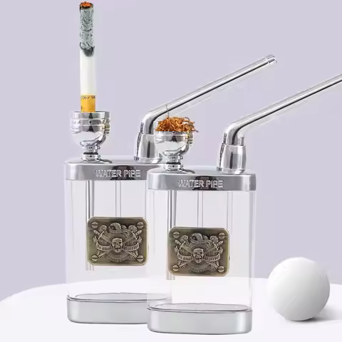 New Design Tar Filtration water Smoke Pipe Microfilter Portable Tobacco Pipe Creative Circulation Ci