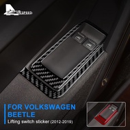 AIRSPEED Carbon Fiber For Volkswagen Beetle 2012-2019 Window Lift Switch Frame Trim Interior Accesso