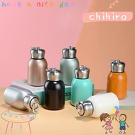 CHIHIRO Stainless Steel Water Bottle, Round Solid Color Slim Insulated Thermal Water Bottle, Portable Durable Sports Hot Cold Water Bottle