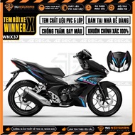 Winner X Stamp Model RSX 150 Black and White Car | WNX37 | Team Removable Decal Win 150 V2 Motorcycl
