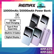 Remax RPP-679 10000mAh Powerbank Remax RPP-680 20000mAh Powerbank Built In Cable Power Bank 22.5W Fa