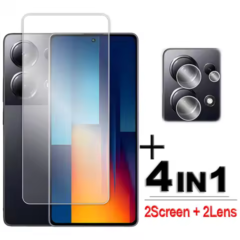 For POCO M6 Pro 4G Glass For POCO M3 M4 M5 M5s M6 Pro Tempered Glass Full Glue Clear HD Screen Prote