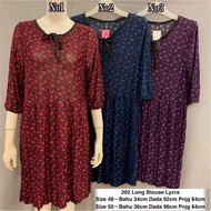 202 Long blouse Lycra / borong murah
