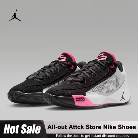 Nike Genuine Jordan Luka 77 Retro Men's Cushioned Basketball Shoes Slip-resistant Durable Low-top Ca