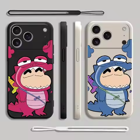 Case for Apple iPhone 17 Pro Max 12 Plus 16 Air 13 Mini 11 15 7 8 XS XR Phone Cover Crayon Shin-chan