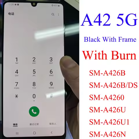 6.6" AMOLED With Burn Defect For Samsung A42 5G A426B A426U A426 A4260 A426U1 LCD Display Touch Scre