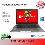 TOSHIBA Dynabook R63/P UltraBook/i5 5th Gen/4 GB RAM/128 GB SSD/13.3 Inch/Win 10 Pro/3 Months Warran