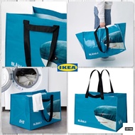 IKEA RUMPLING CARRIER BAG LARGE BLUE COLOR SHARK 71L BEG BESAR BIRU IKEA RUMPLING