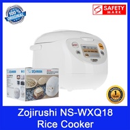 Zojirushi NS-WXQ18 Rice Cooker. 1.8L Capacity. Multi Menu Setting. Four Delay Timer. Safety Mark Approved. 1Yr Wty.