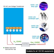 12V AC to 12V DC Converter, 12 Volt AC to 12 Volt DC Rectifier Module IP67 Waterproof, 12V AC to DC 