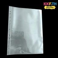 File Insert A4 Size Clear Sheet 11 Holes A4 Document 10 Envelopes/Pack Suitable For Restaurant Files